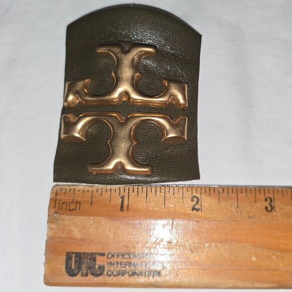 Authentic Tory Burch 2" x 2" Gold Metal Logos Replacements For Bags or Shoes - Picture 3 of 3